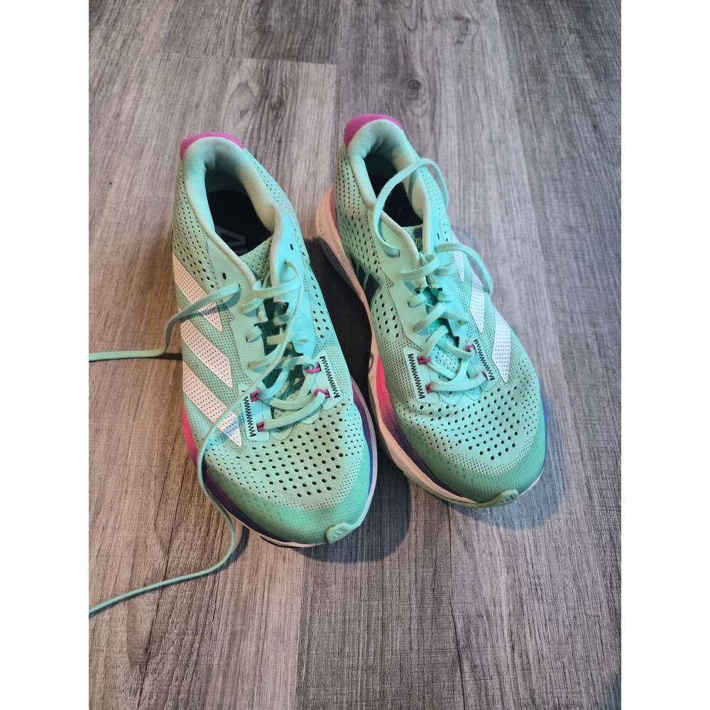 Adidas Adizero SL Womens Running Shoes Mint Rush Lucid Fuchsia GV9090 Size 6.5
